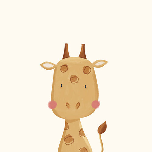 Lámina infantil: girafa doce