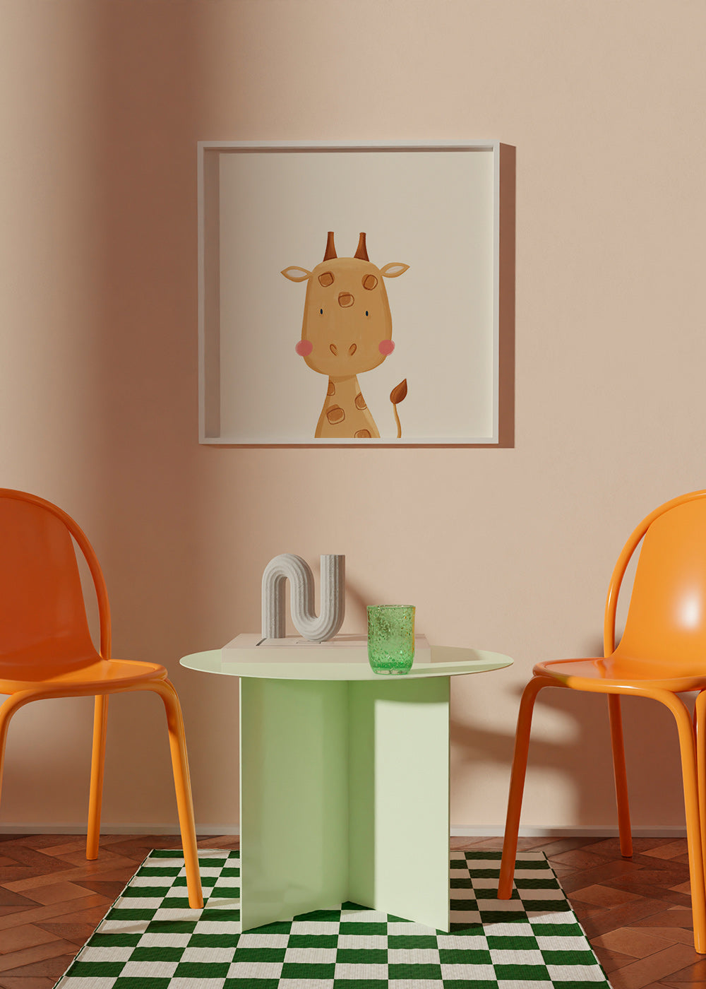 Lámina infantil: girafa doce