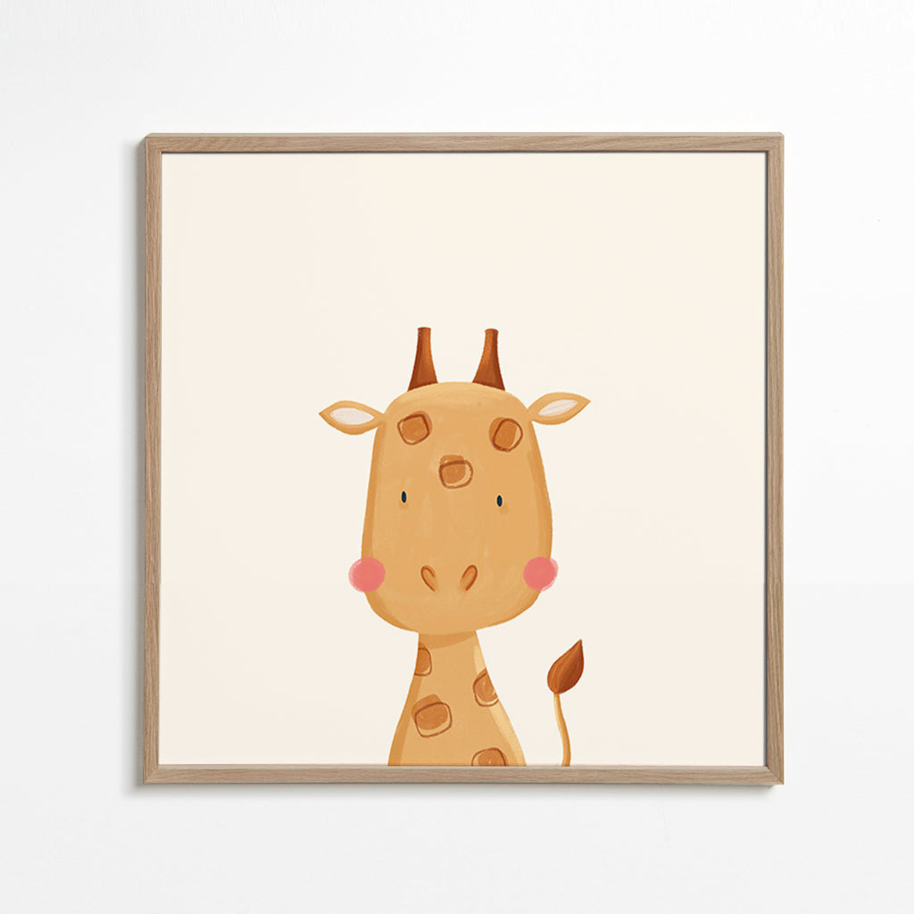 Lámina infantil: girafa doce