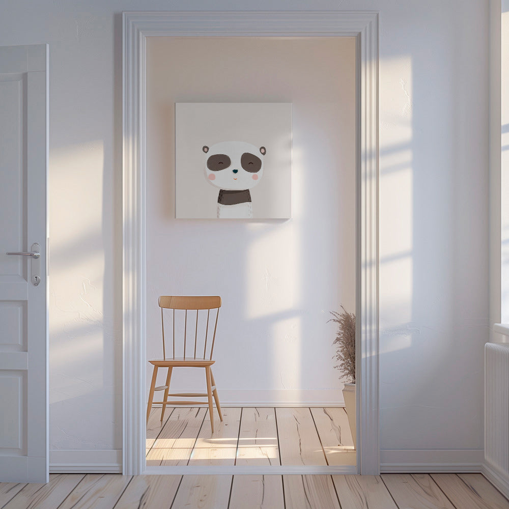 Lâmina infantil panda doce ilustrada