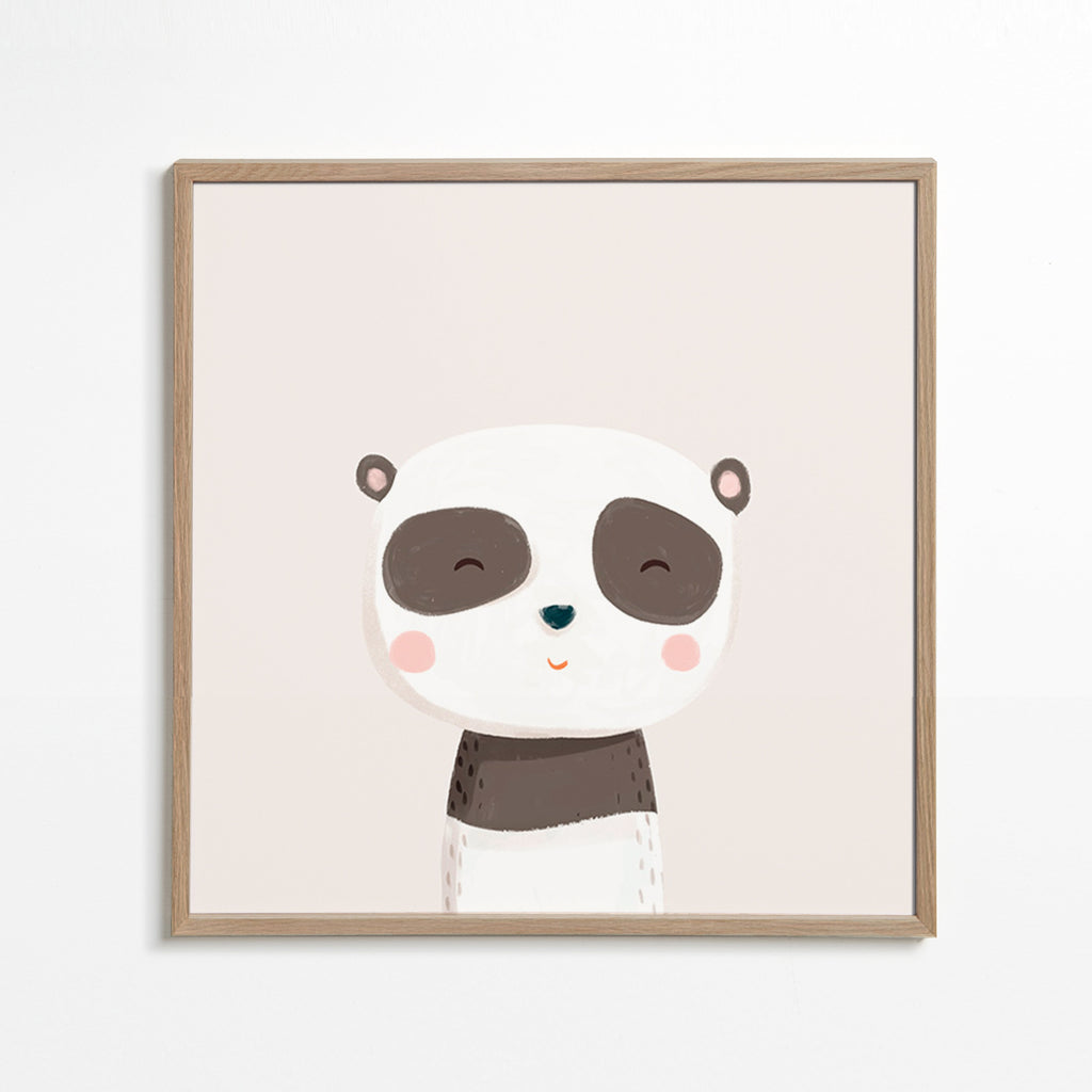 Lâmina infantil panda doce ilustrada