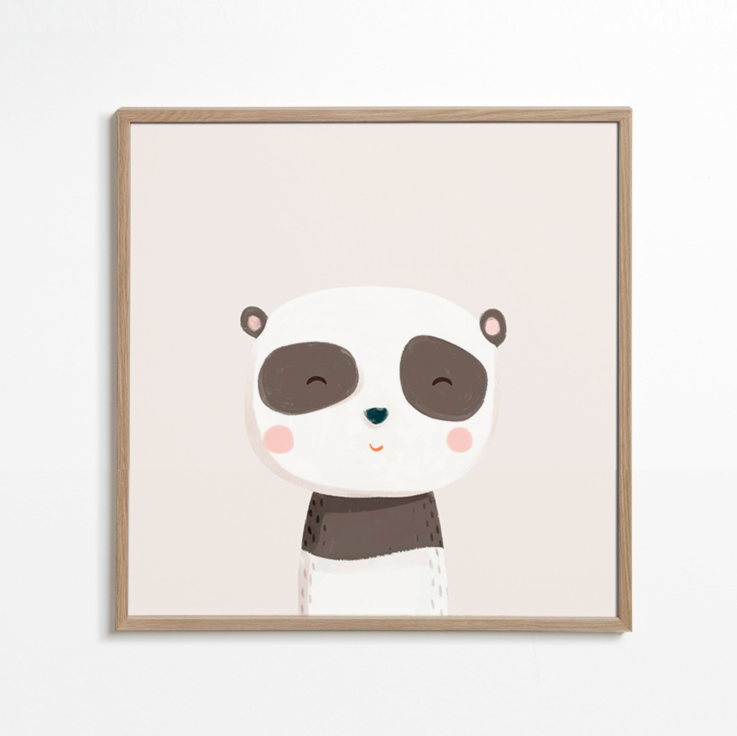 Lâmina infantil panda doce ilustrada