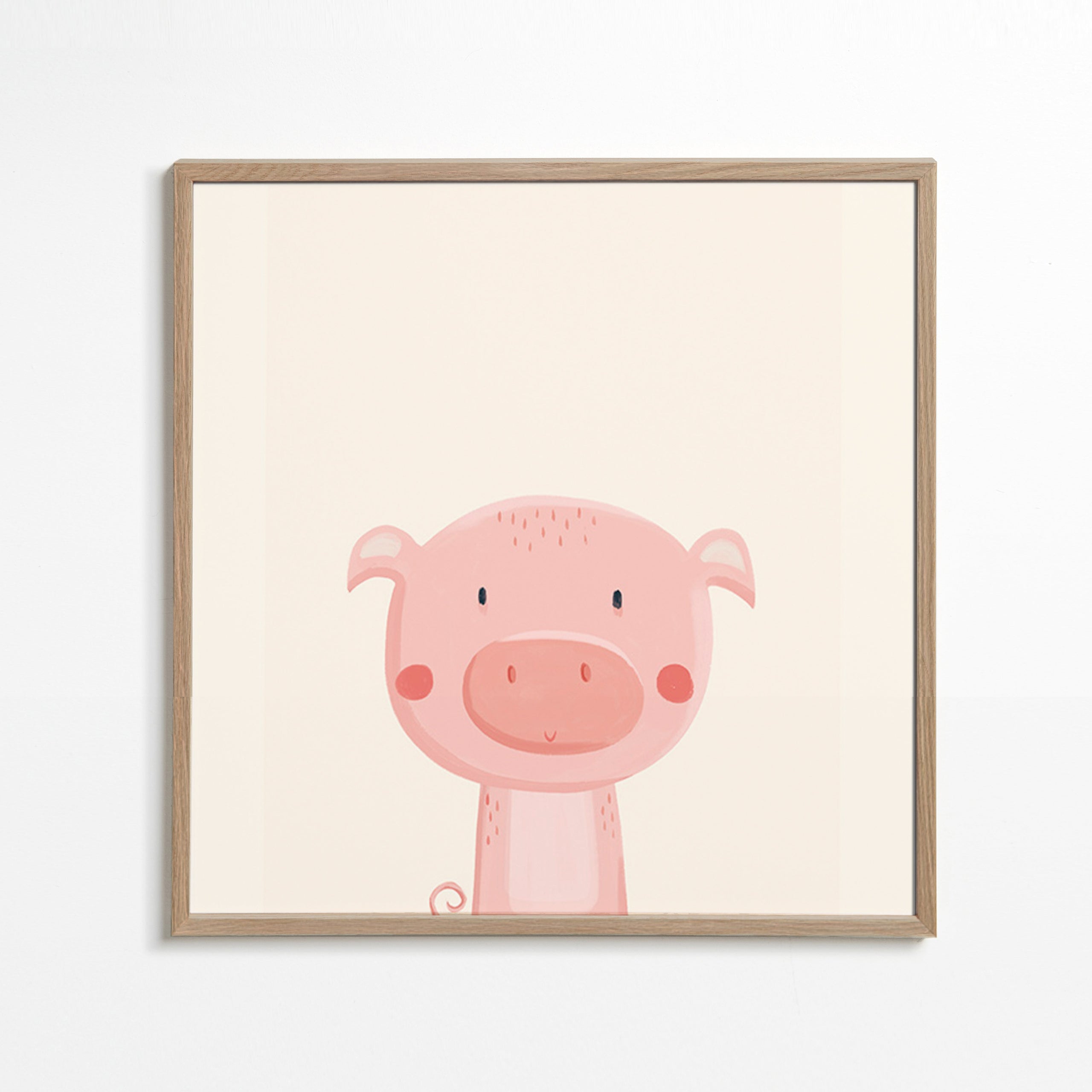 Estampa infantil porquinho rosa fofo