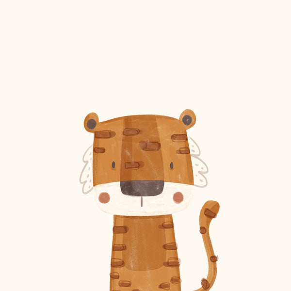 Lamina infantil: tigre simpático