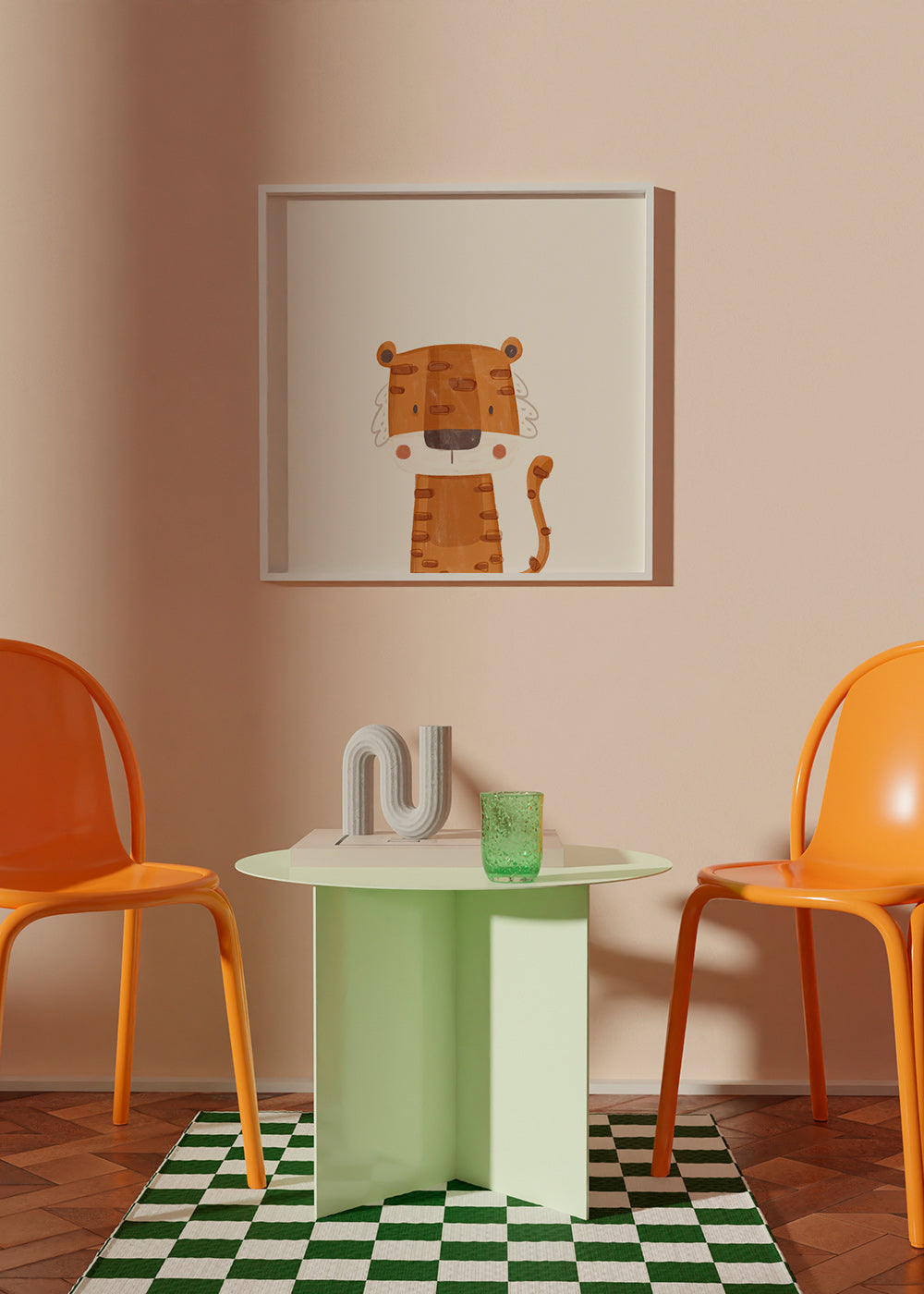 Lamina infantil: tigre simpático