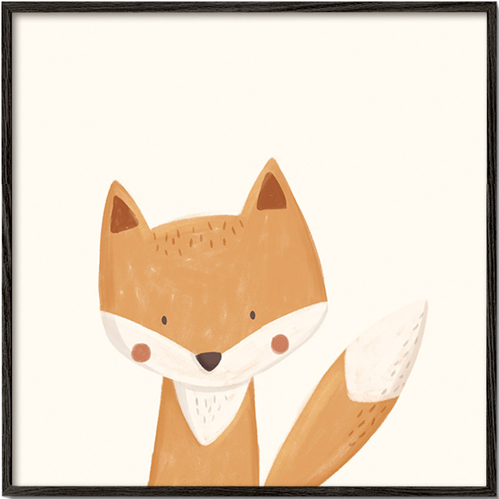 Ilustração de raposa fofa