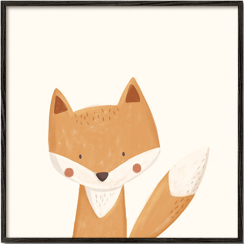 Ilustração de raposa fofa