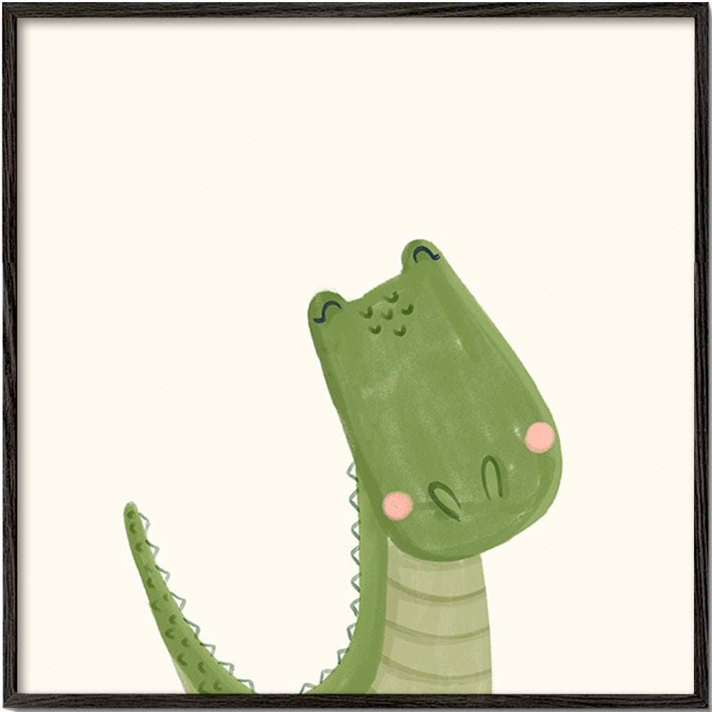 Lâmina infantil crocodilo sorridente