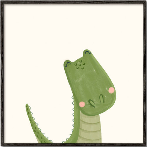 Lâmina infantil crocodilo sorridente