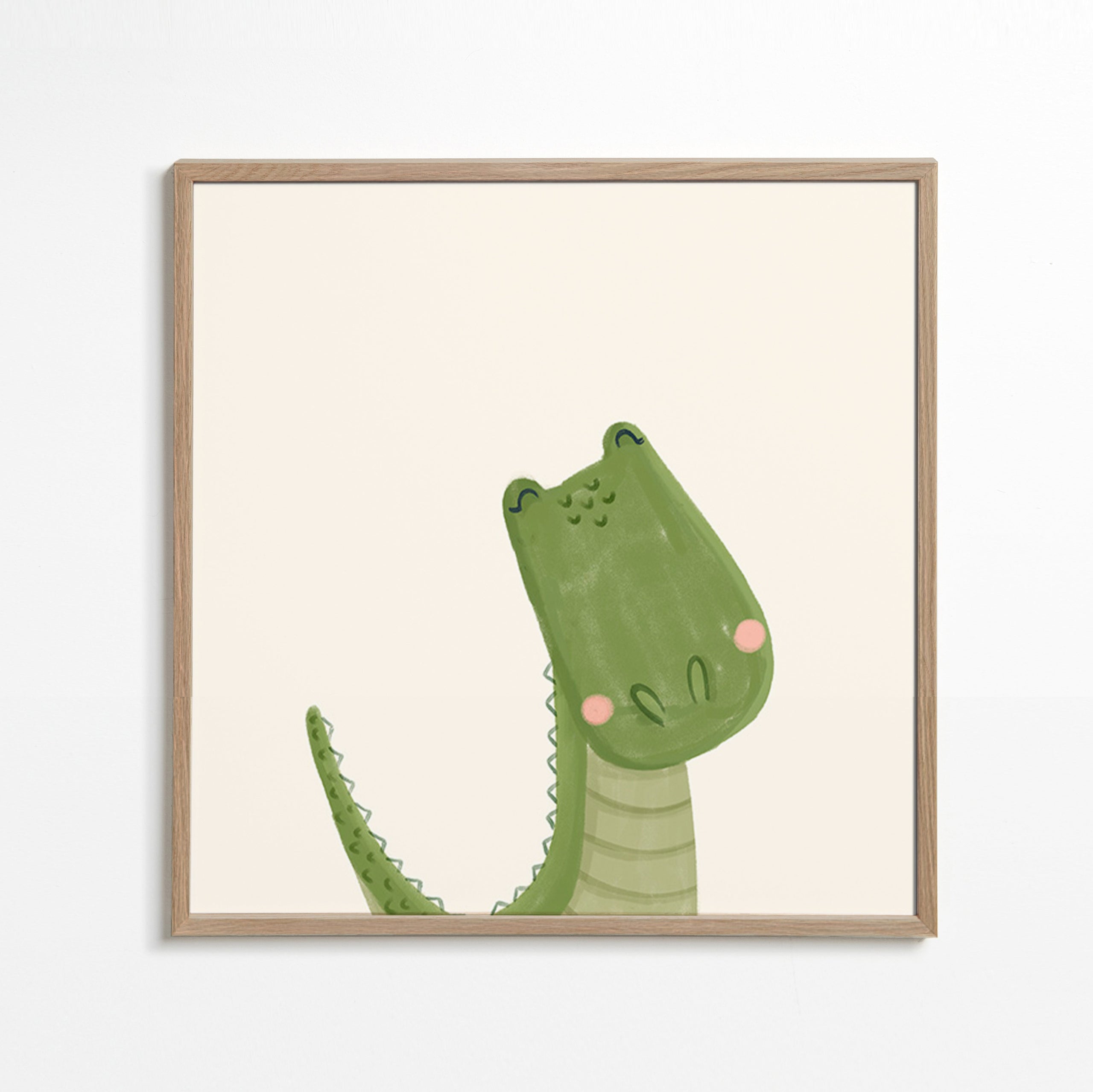 Lâmina infantil crocodilo sorridente