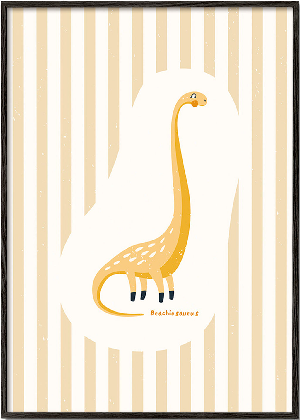 Lamina infantil Brachiosaurus amarelo