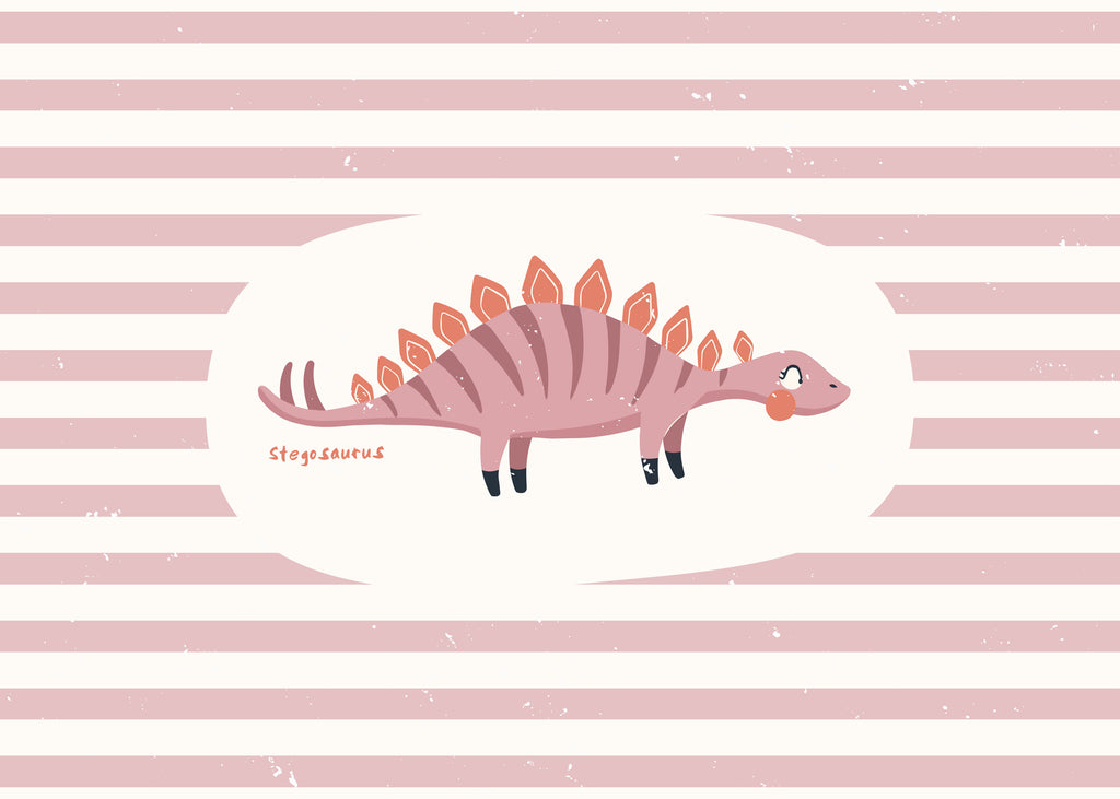 Dino Stegosaurus - Unframed art print