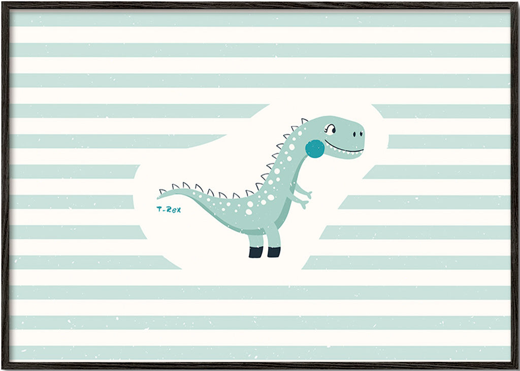 Estampa infantil T-Rex engraçada
