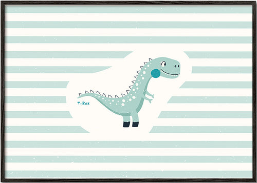 Estampa infantil T-Rex engraçada