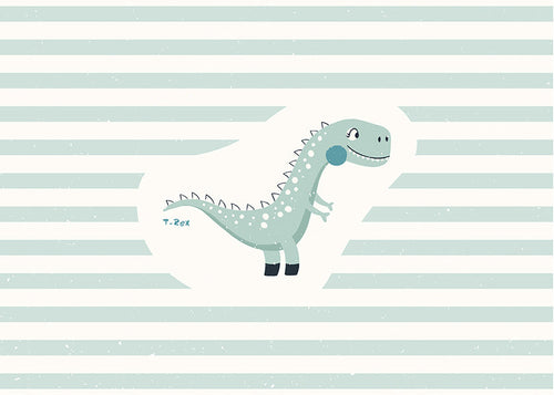 Estampa infantil T-Rex engraçada