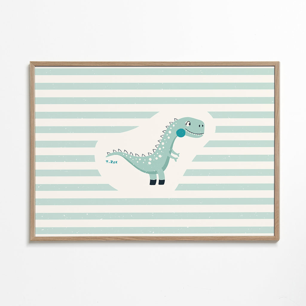 Estampa infantil T-Rex engraçada
