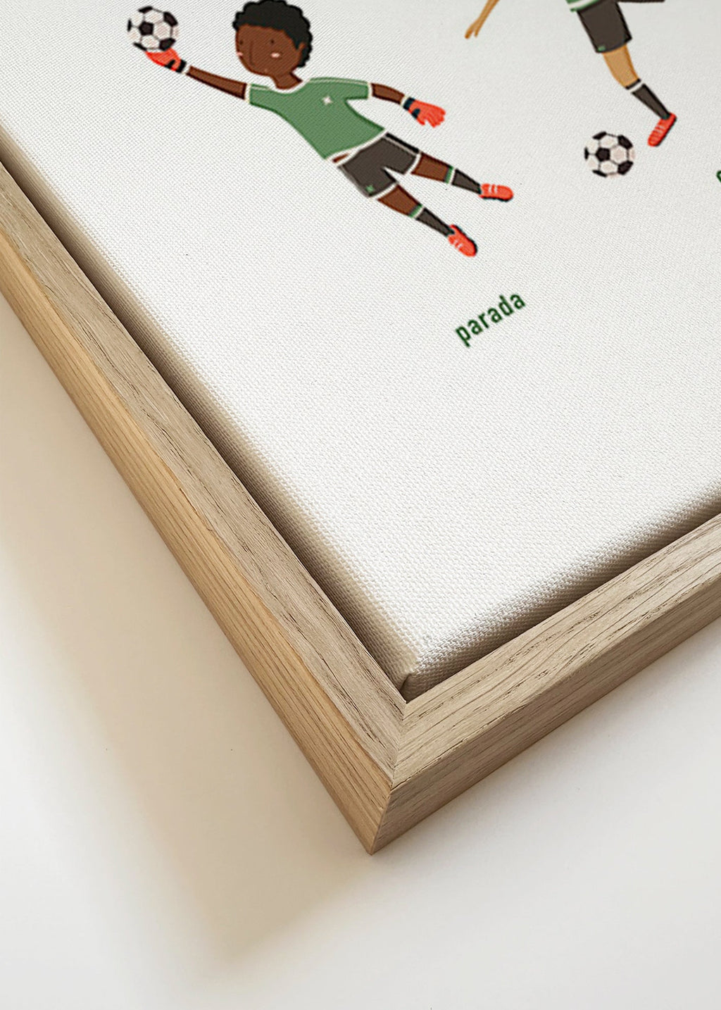 Arte desportivo com 5 poses de futebol