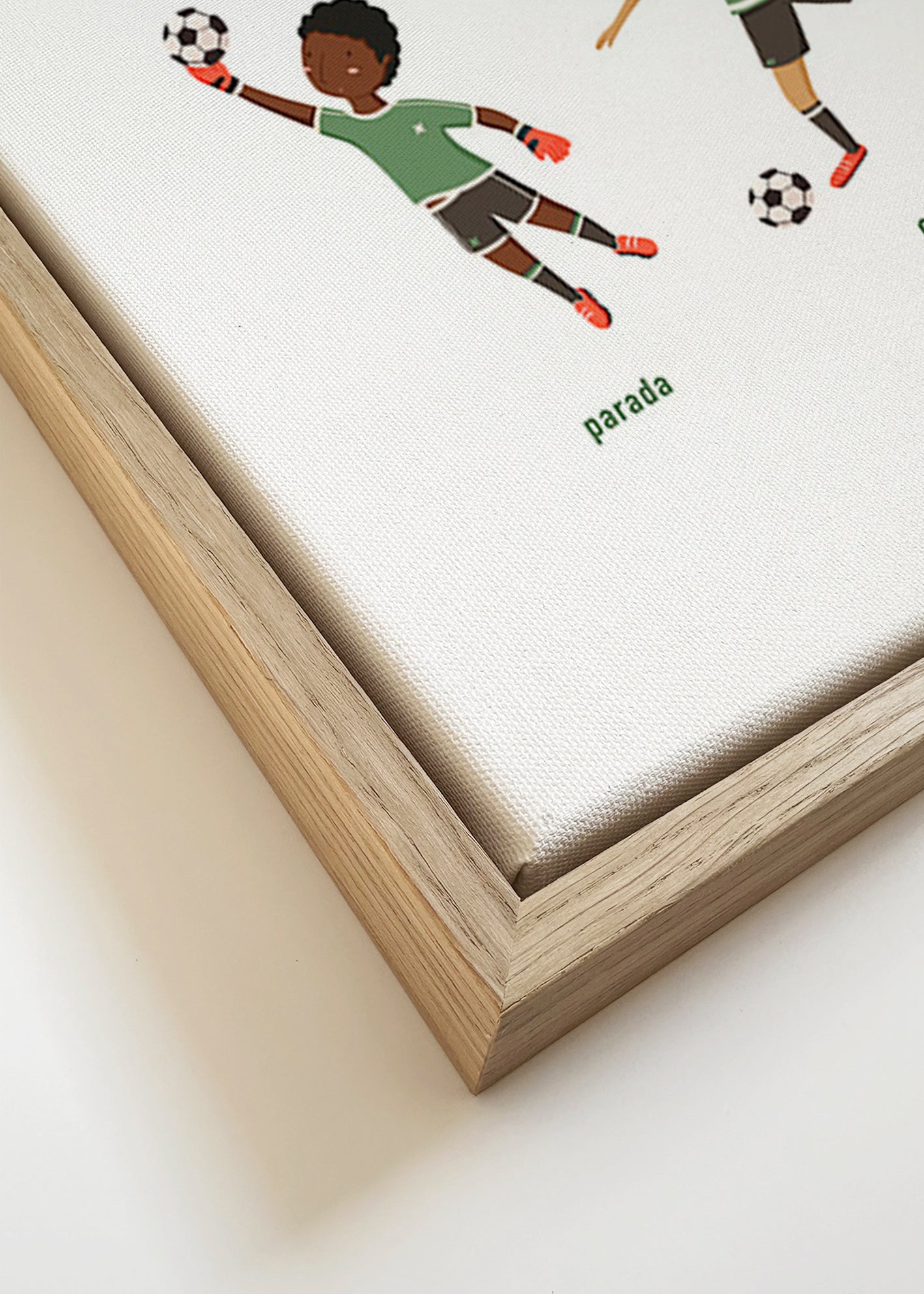 Arte desportivo com 5 poses de futebol