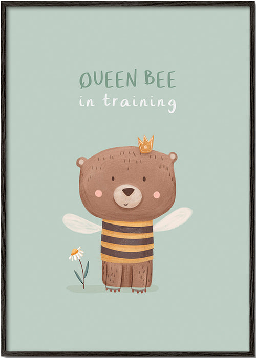 Lâmina infantil Urso 'Queen Bee' com coroa
