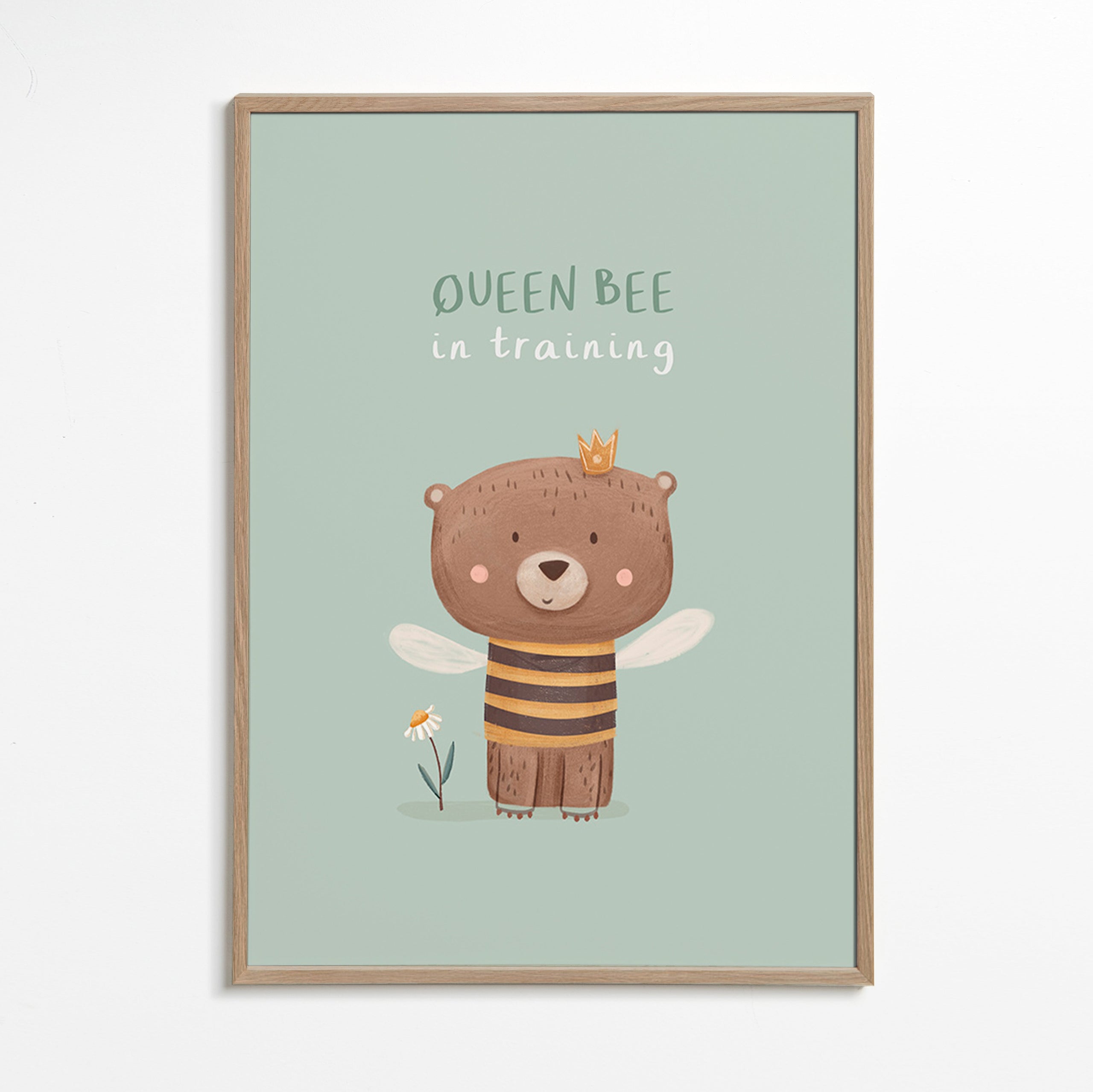 Lâmina infantil Urso 'Queen Bee' com coroa