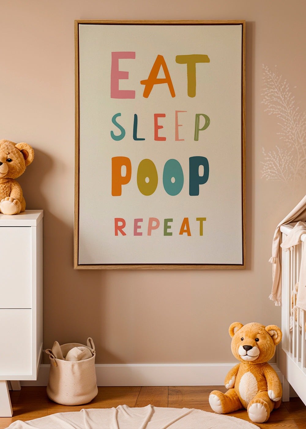 Estampa tipográfica infantil divertida