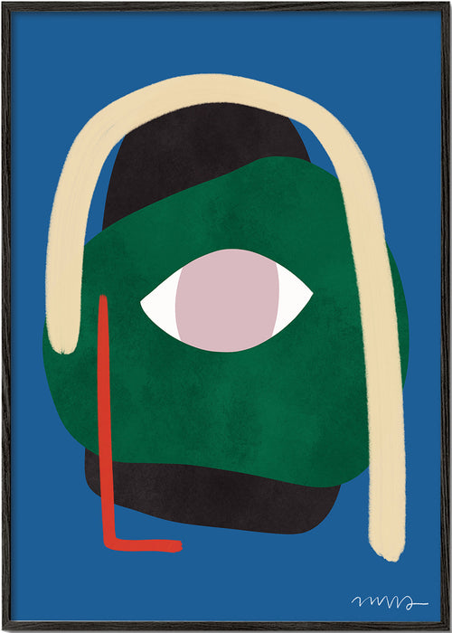 Ilustração rosto abstrato