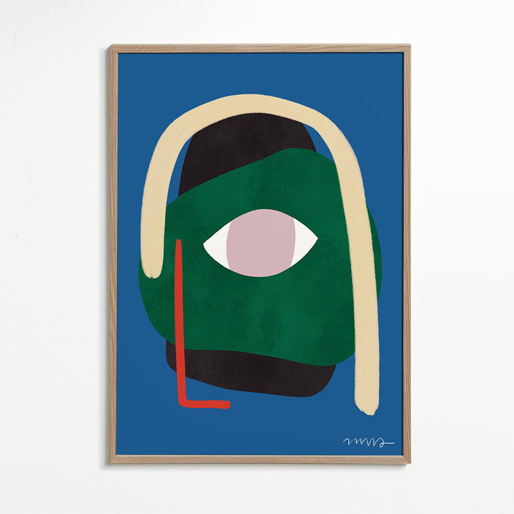 Ilustração rosto abstrato