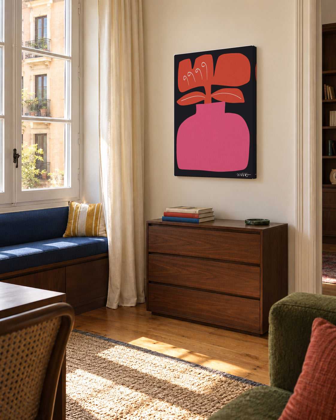 Keukenhof 01 - Unframed canvas in an interior