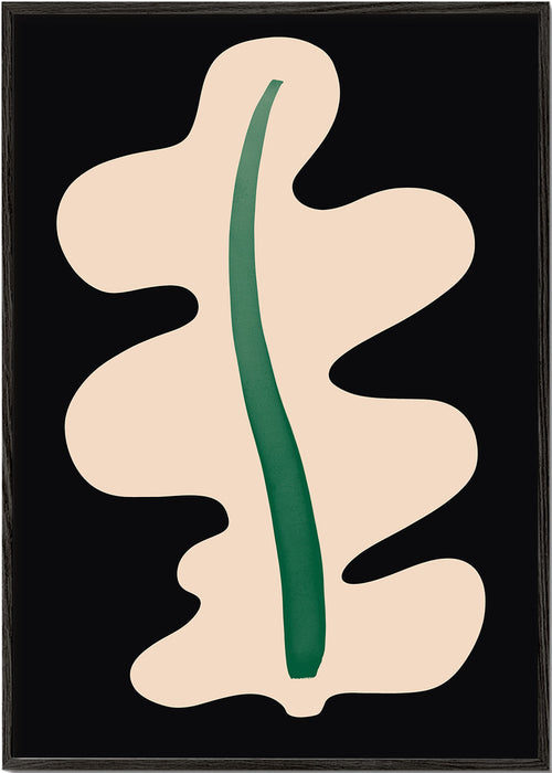 Estampa botânica folha abstracta
