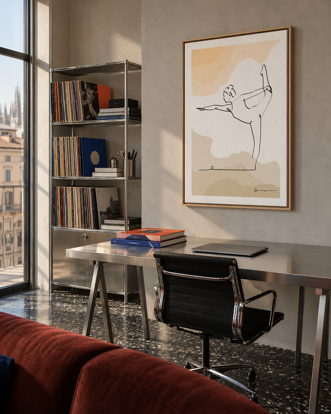 Lord of Dance Pose - Natarajasana - Framed canvas in an interior
