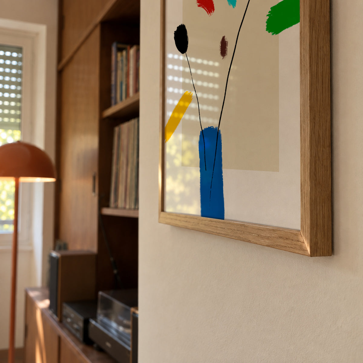 Happy Flowers - Framed poster detail