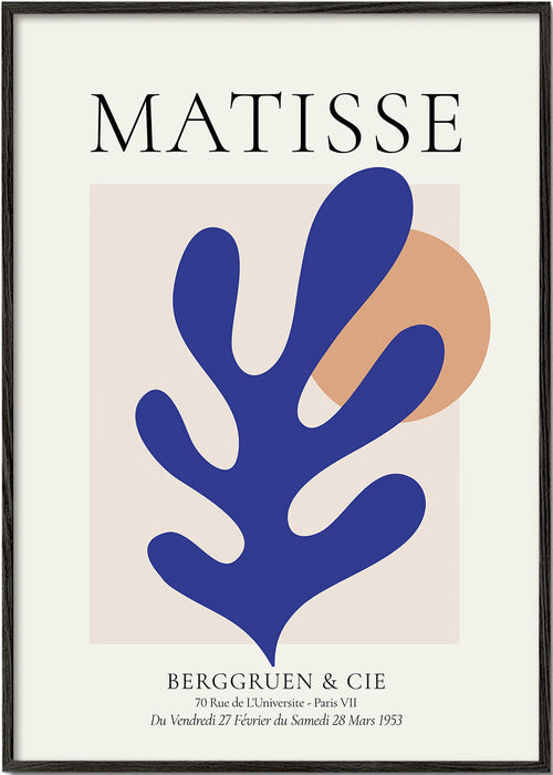 Ilustração Matisse folha azul