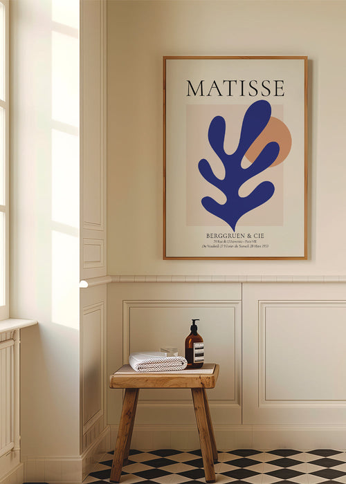 Ilustração Matisse folha azul