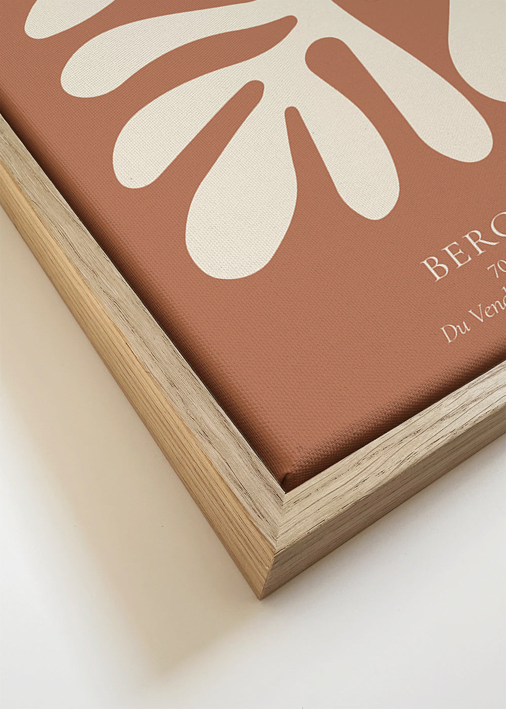 Estampa botânica Matisse: recortes orgânicos em terracota