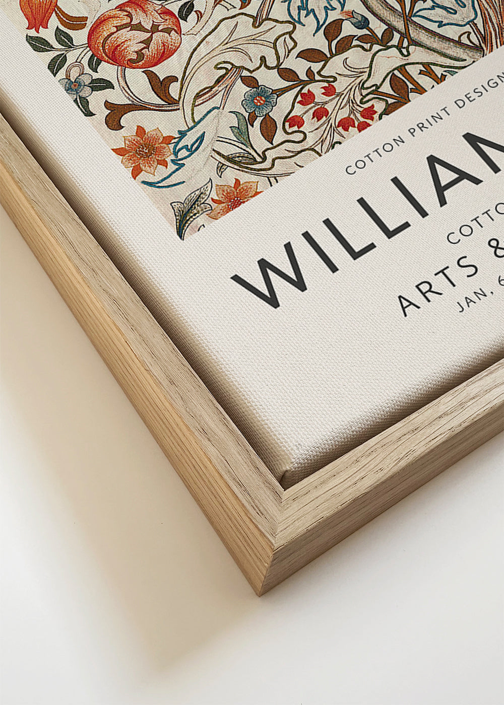 Estampa botânica William Morris padrão floral