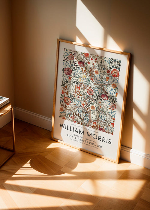 Estampa botânica William Morris padrão floral