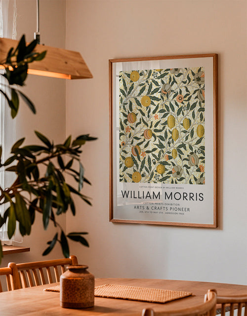 Estampa botânica com padrão de frutas William Morris