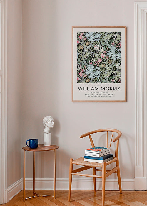 Estampa botânica William Morris padrão floral