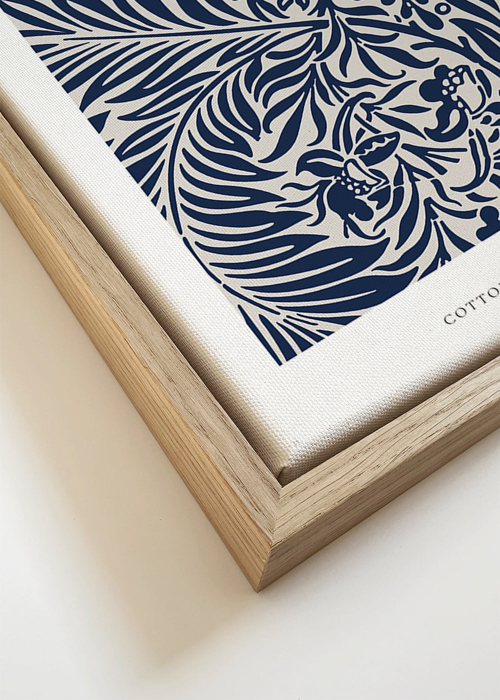 Estampa botânica William Morris Larkspur azul