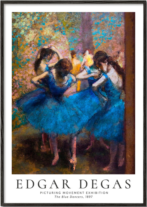 Ilustração de bailarinas de tutu azul