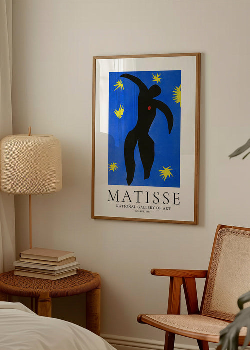 Ilustração Matisse Icarus em fundo azul