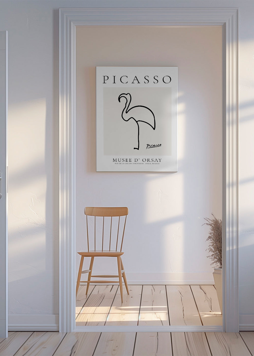 Pablo Picasso Animals Drawing Flamingo