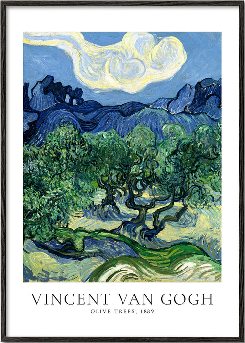 Estampa botânica Olive Trees de Van Gogh