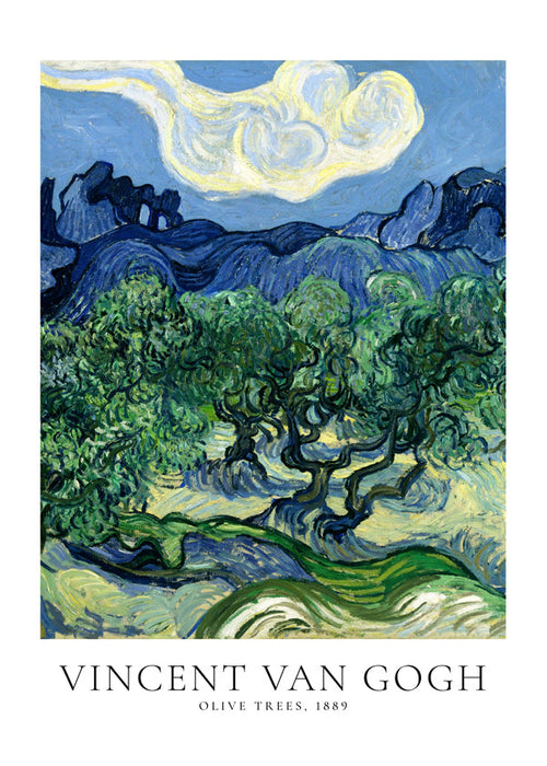 Estampa botânica Olive Trees de Van Gogh