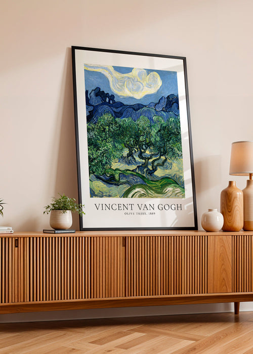 Estampa botânica Olive Trees de Van Gogh