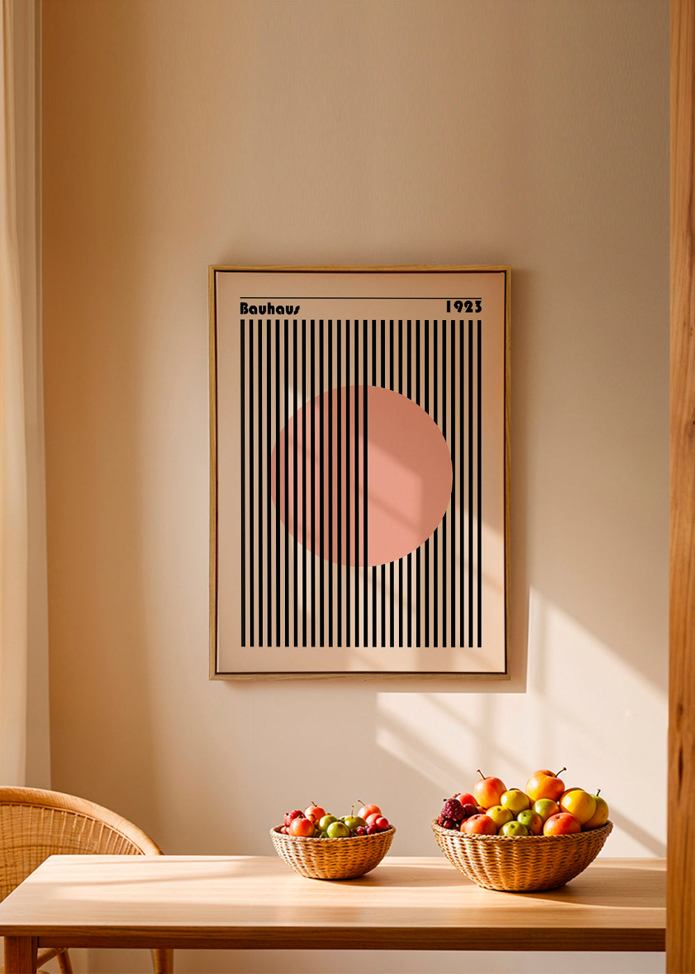 Bauhaus Pink Circle