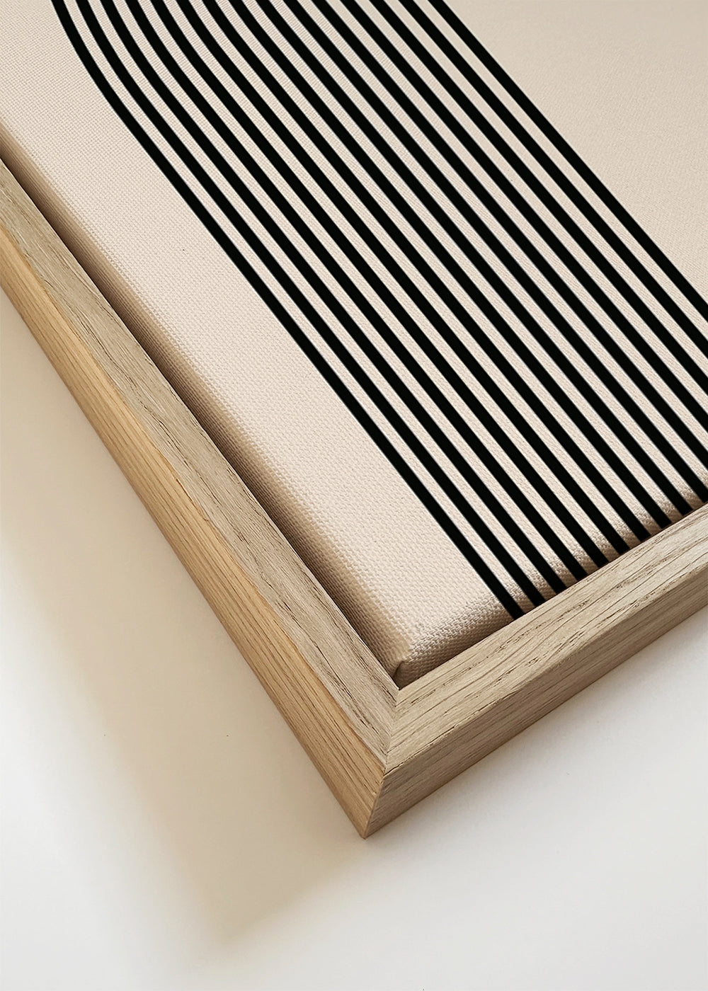 Quadro geométrico Bauhaus com círculo amarelo
