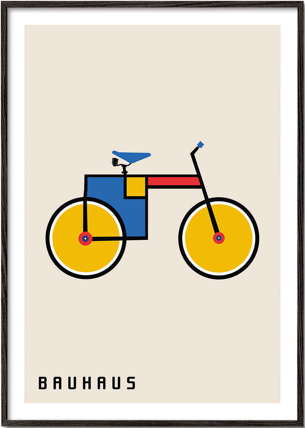 Quadro geométrico bicicleta Bauhaus