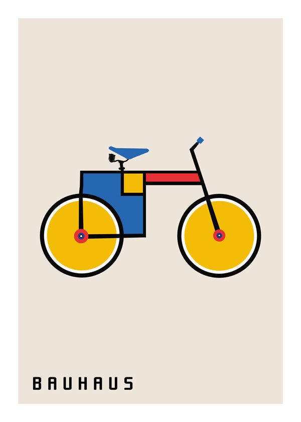 Quadro geométrico bicicleta Bauhaus
