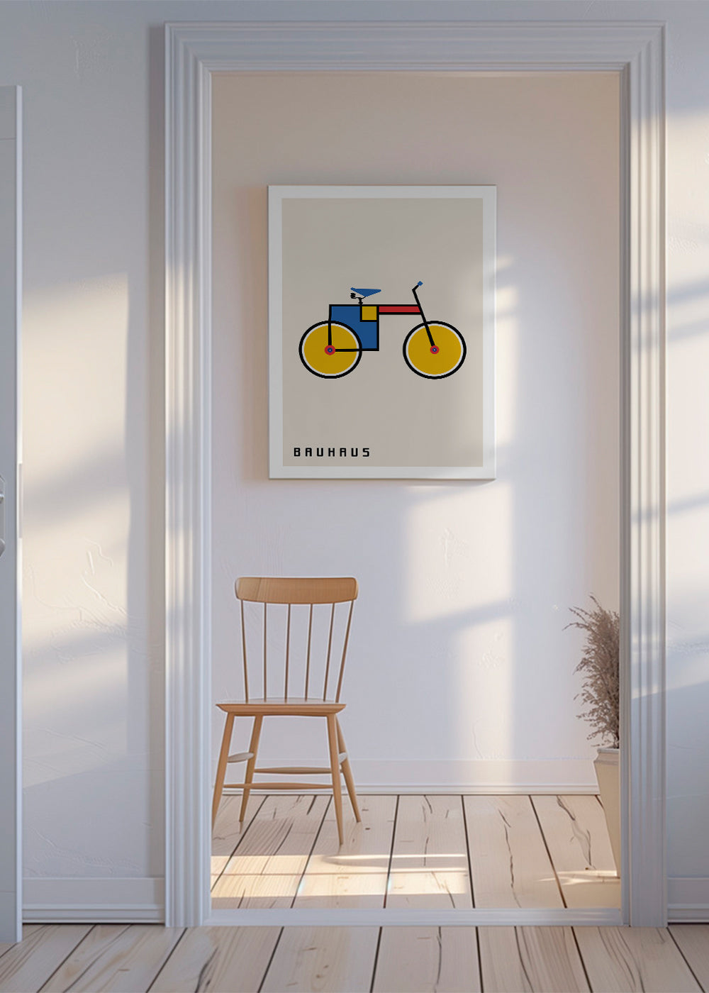 Quadro geométrico bicicleta Bauhaus